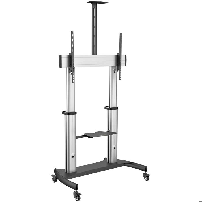 StarTech.Com Pied TV Mobile - Chariot Support Télé Robuste Écrans 60-100" 100kg - Support TV Écran Plat sur Pied roulettes - Hauteur