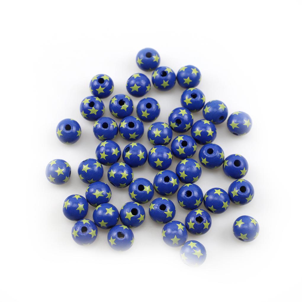 Wood Separation Beads DIY Decoration Spacer Balls Pocket-Size Sewing Bead Set Bracelet Charms Jewelry Handmade Needlework