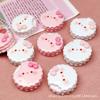 10 Pcs New Kawaii Cartoon Bright Surface Cat Clamp Heart Cookies Resin Scrapbook Diy Jewelry Party Hairpin Accessories A23