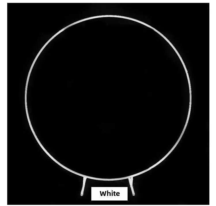 New Metal Wedding Arche Circular Balloon Stand Party Decoration Backdrop Arch Birthday Party Balloon Arch Baby Shower Decoration 1m(39.3in) белый