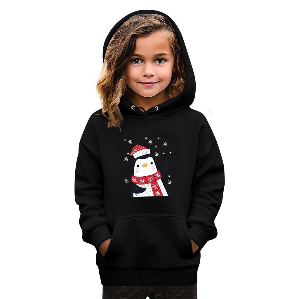 Sweatshirts For Teen Girls Hoodies Long Sleeve Drawstring Pullover Cute Oversized Hoodie Christmas Day