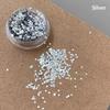 1 Doos 1 Mm Mini Ronde Nail Art Glitter Pailletten Glanzend Effect Meerdere Kleuropties Voor Diy Manicure Thuis Nagelsalon Gebruik