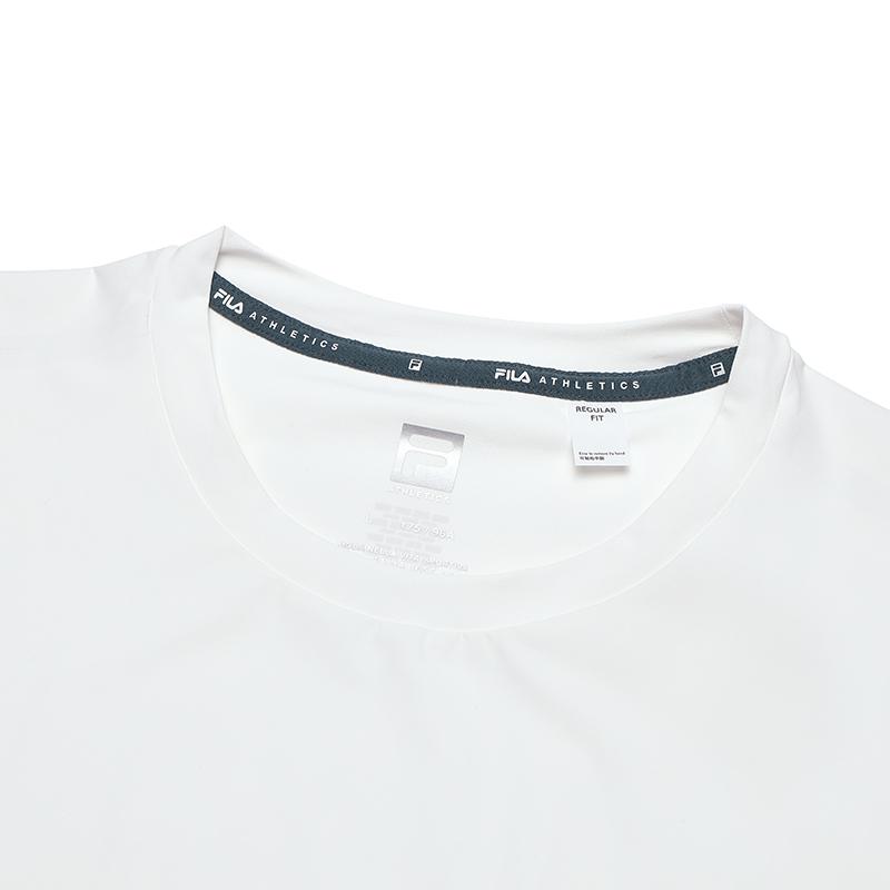 New FILA Regular T Shirt Men's Mist White A11M421132FWT