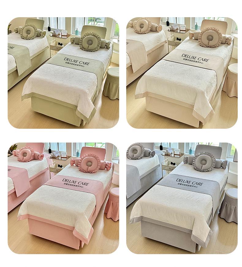Luxuriöses Ganzjahres-Schönheitsbett-Abdeckungsset für Salons & Therapie