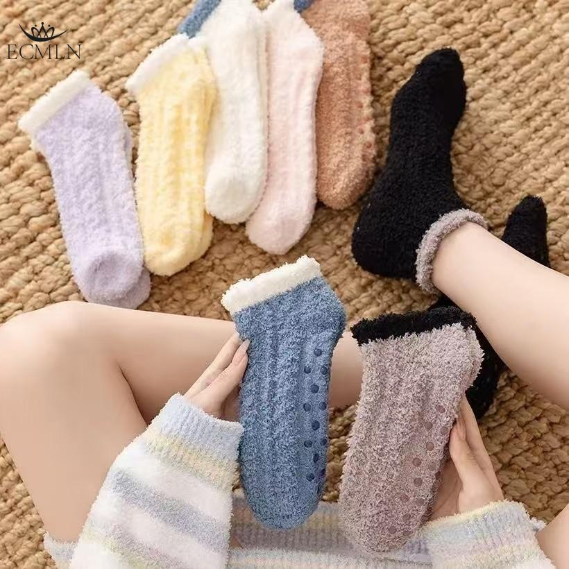 Ladies Warm Fleece Fuzzy Slipper Socks Womens Winter Fluffy Bed Socks Cosy Socks for Women and Girls