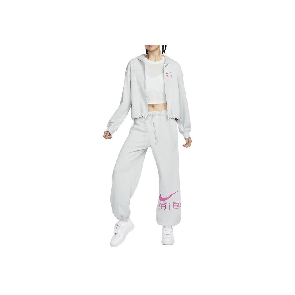 Nike Air Embroidered Logo Hoodie With Zip Women Hoodie Photon-Grey FN1895-025