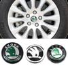 2025 Hot 56mm 60mm 65mm Car Wheel Center Metal Caps Styling for Skoda Logo Fabia Rapid Kodiaq RS Superb Kamiq Octavia A7 Tour Ye