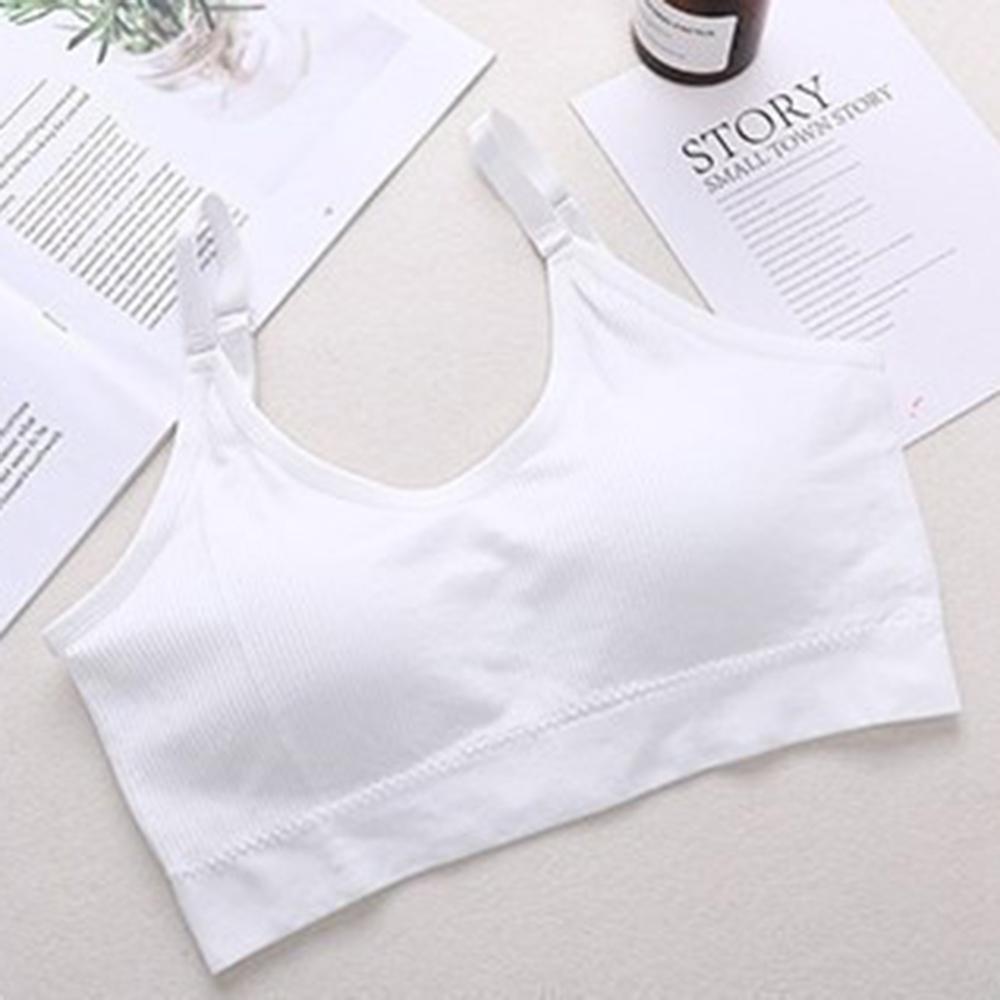 Women s Ribbed Seamless Sports Bra, U-Neck Breathable Yoga Bralette One size