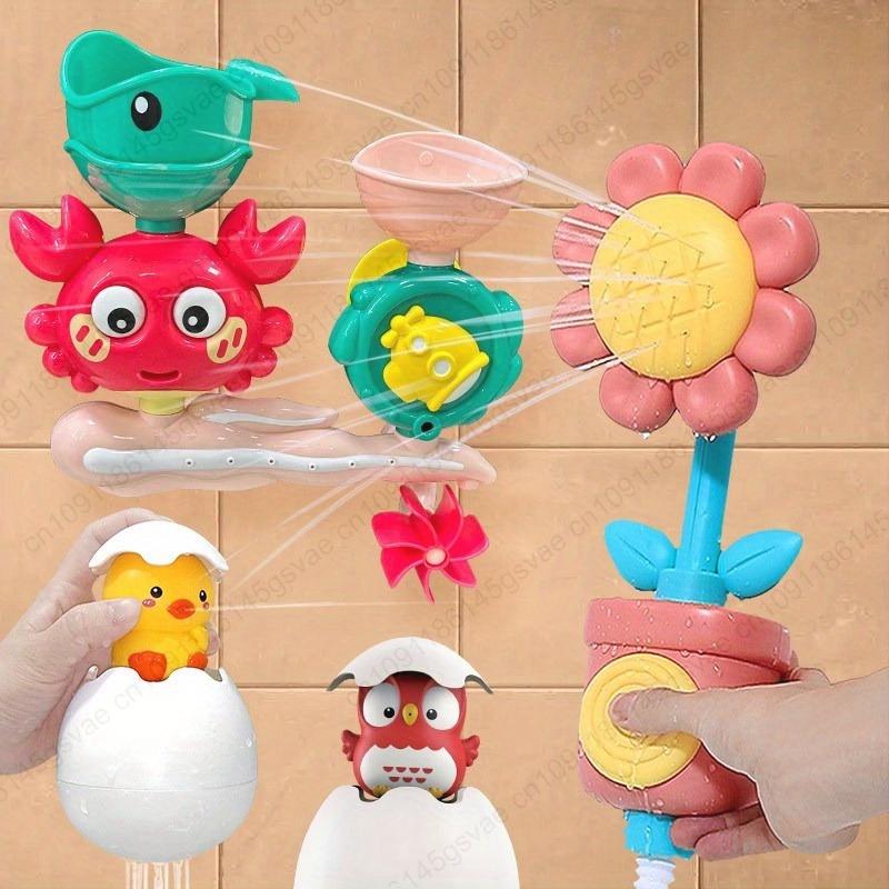 Baby Bath Toys Bathtub DIY Bath Time Water Game Spray Swimming Bathroom Toys for Toddlers Kids Gifts Birthday Gift