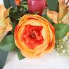 2026 Simulated Candlestick Wreath Silk Artificial Flowers Candle Ring Mini Wreath Wedding Party Decoration