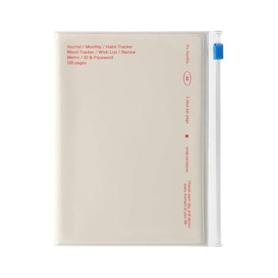 Notebook Schedule Book Date Free 2 Days 1 Page A6 Exact Size Date Free Weekly Schedule Ivory Marks CDR-HYD01-IV
