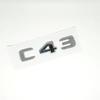 3D ABS Glossy Black Logo C43 Embelm Letters BITURBO 4MATIC Badge AMG Sticker For Mercedes Benz C43 W205 W206 AMG Accessories