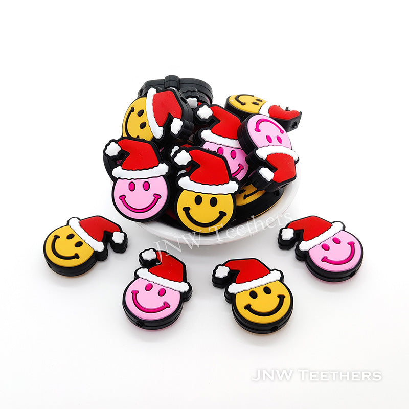 

Смайлик-эмодзи с силиконовыми фокусными бусинами Red Hat.