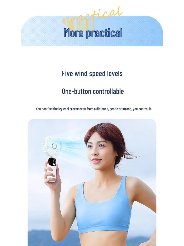 Rechargeable Mini USB Bedside Fan