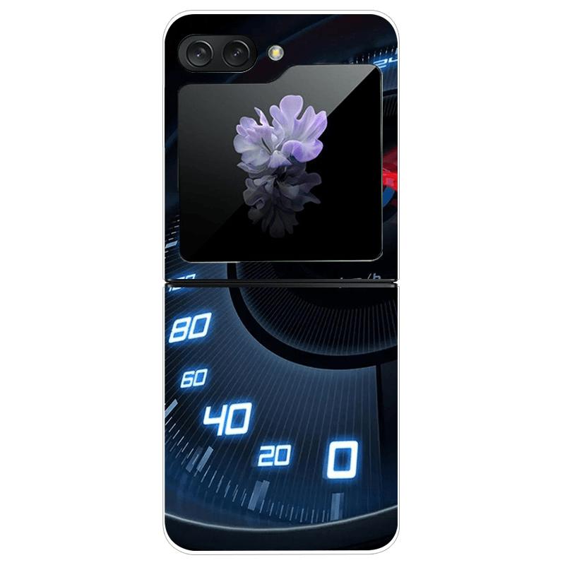 Clear Phone Case For Samsung Galaxy Z Flip7 Fashion Hard PC Silicone Cover For Galaxy Z Flip 7 5G ZFlip7 Transparent Protector