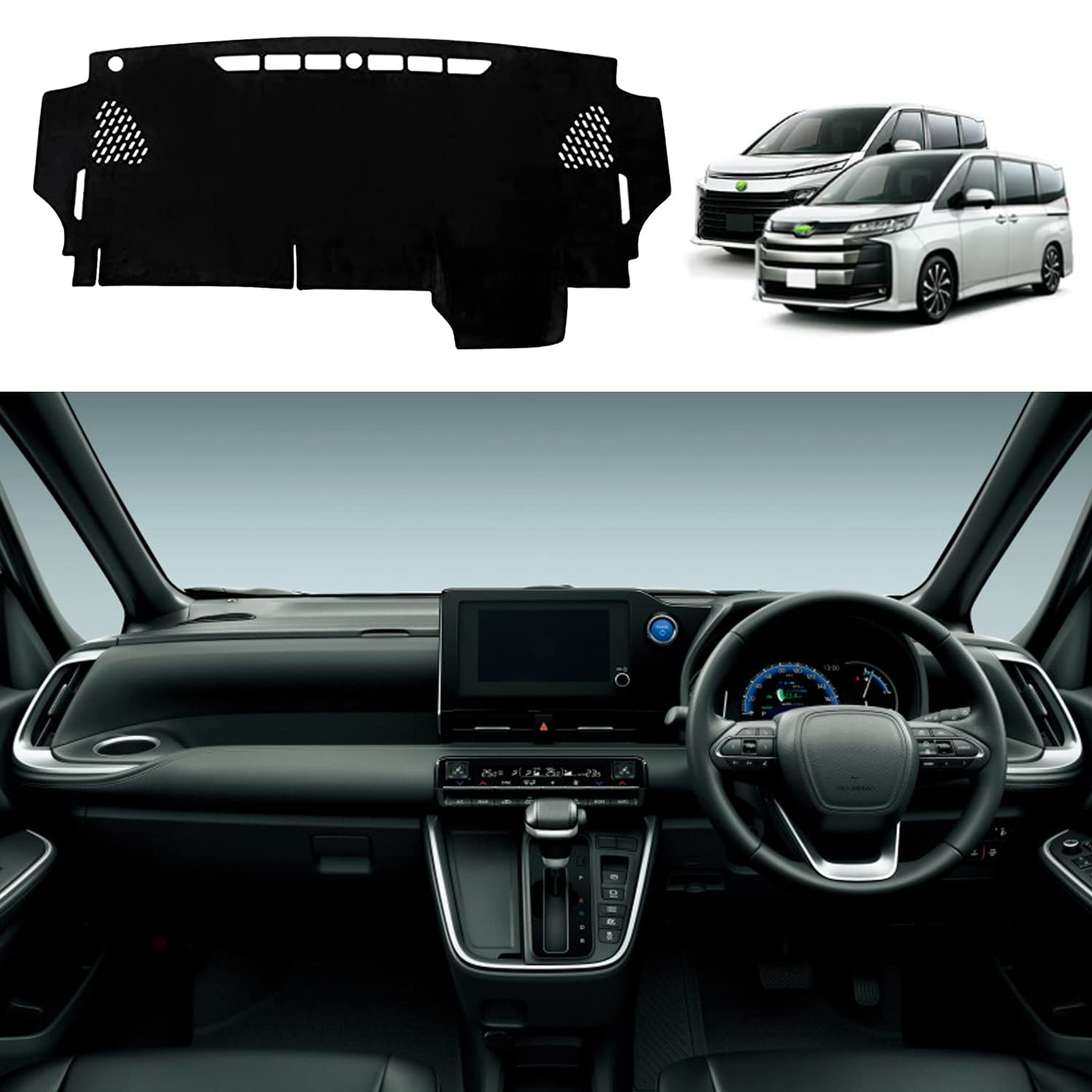 

YOFAMO Toyota New 90 Series Приборная панель автомобиля Toyota Noah 90 Voxy 90 2022 Накладка на приборную панель от солнца Аксессуары для интерьера Черный Voxy/Noah Коврик, Чехол,