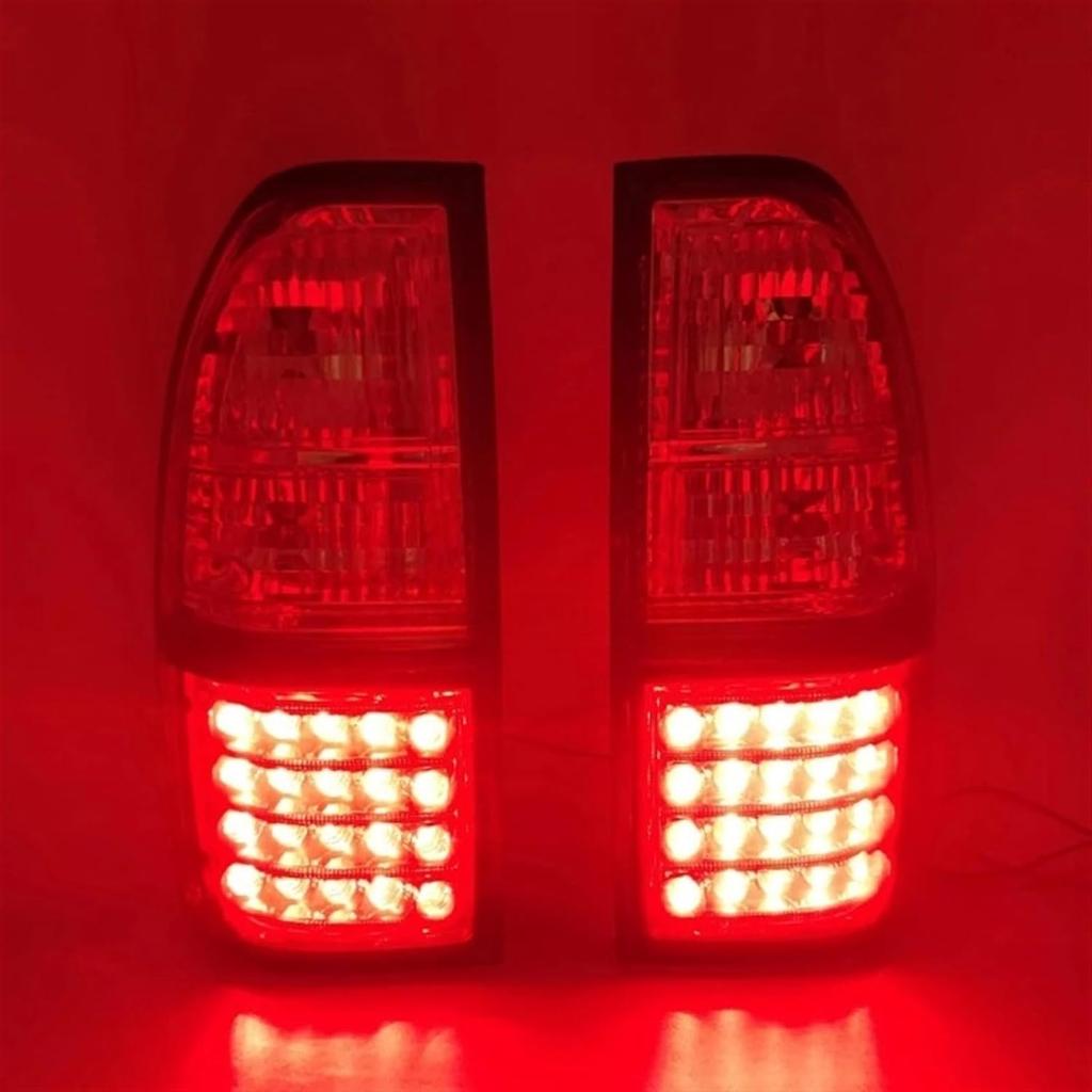 Car Rear LED Light Turn Signal Warning Stop Fog Lamp Tail Light Compatible For Toyota Prado Land Cruiser 90 1997 1998 1999 2000 2001 2002 (Color :