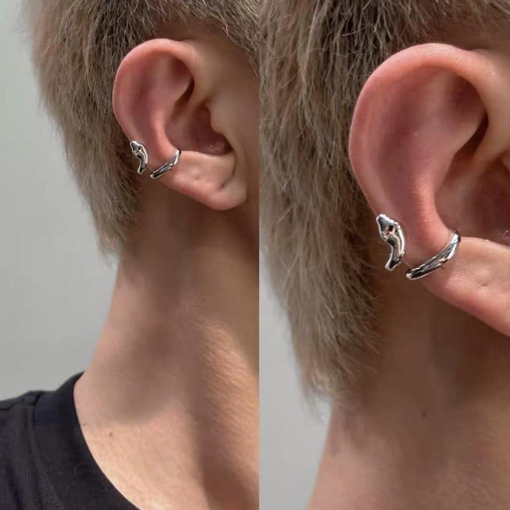 Hochwertige Nischen-Ohrklemmen für Herren – Falsche Knorpel-Clips, Kein Piercing erforderlich