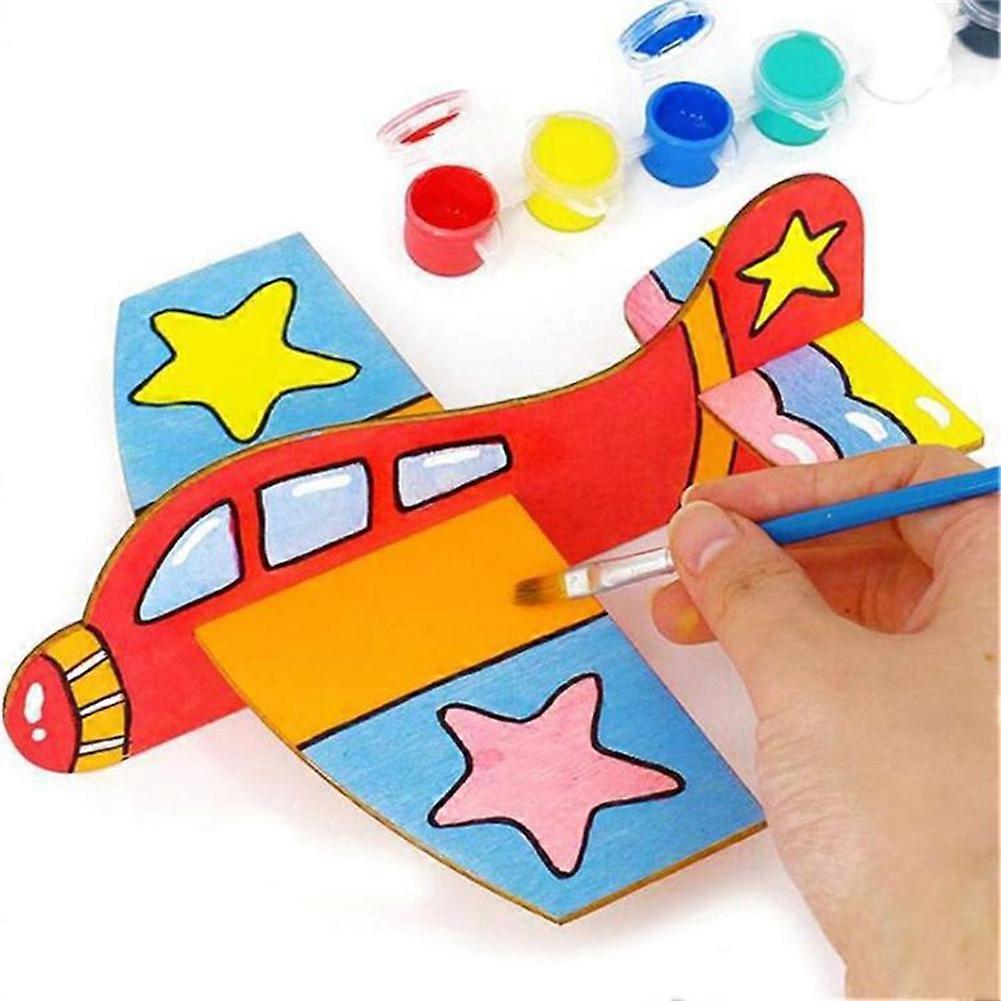4 Stück Leeres Holzflugzeug zum Zusammenbauen Flugzeugspielzeug Balsaholzflugzeuge Zusammenbau Flugzeugspielzeug Flugzeugmodell Kinderflugzeugspielzeug