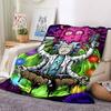 1 Stück Rick und Morty Decke Leichte Flanelldecke für Sofa, Bett, Reisen, Camping, Wohnzimmer, Büro, Couch, Stuhl und Bett