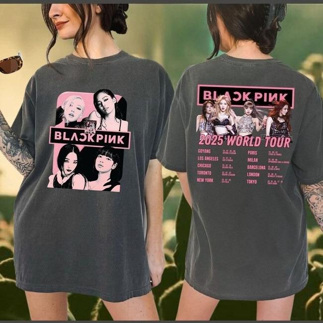 2026 Blackpink Shirt, Born Pink Shirt, Kpop Fan Shirt, Kpop Merch Shirt, Blackpink World Tour Shirt, Black Pink Tee Shirt