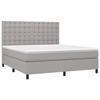 VidaXL Sommier à Lattes de Lit avec Matelas et LED, Lit Rembourré, Lit Double, Lit Adulte de Chambre à Coucher Intérieur, 3135205