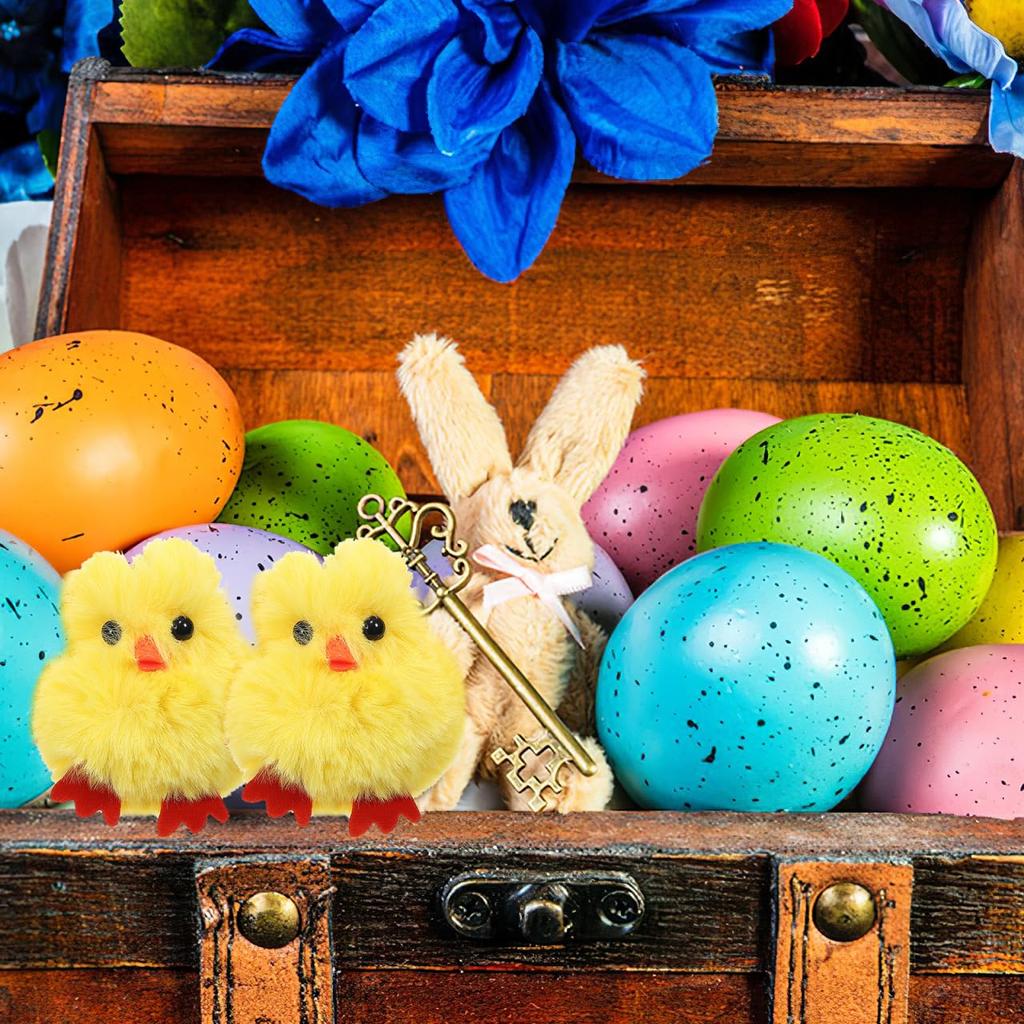 CALLARON Duck Plush Keychains, Set of 10, Cute Bag Pendants for High School Students, Perfect for Graduations, Entrance Ceremonies, and Birthdays