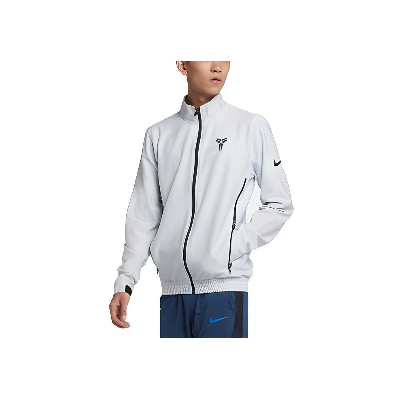 

Nike Kobe Bryant Баскетбольная куртка с воротником на молнии Мужские куртки белые AJ0374-043 S