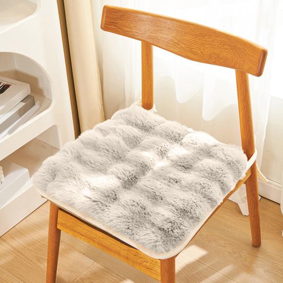 Chair Cushion Washable Soft Comfortable Thick Breathable Keep Warm Relieve Pain Plush Material Seat Cushion Office Accessories