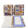 A7 Cartoon Bronzing Coil Book Cute Cartoon Spacer Notebook Girl Heart Sticky Note Book Notepad Handbook