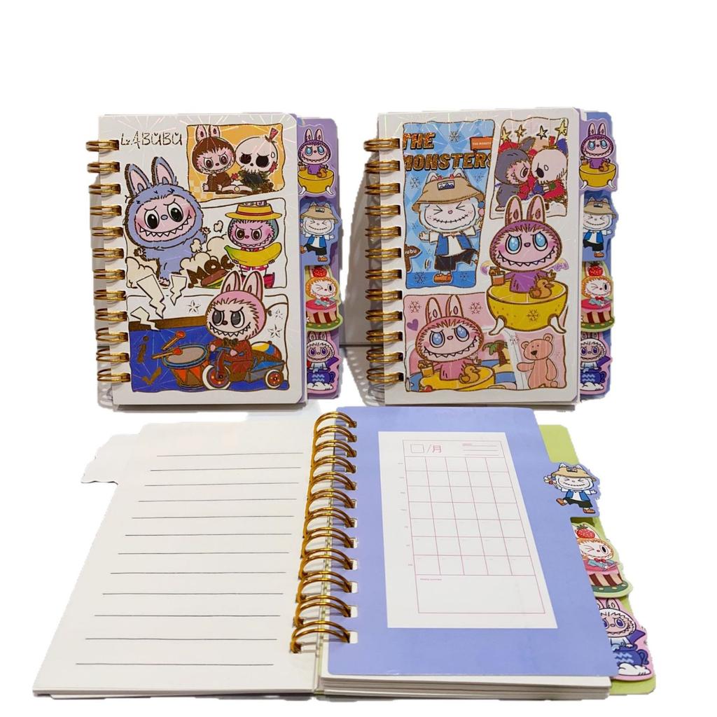 A7 Cartoon Bronzing Coil Book Cute Cartoon Spacer Notebook Girl Heart Sticky Note Book Notepad Handbook