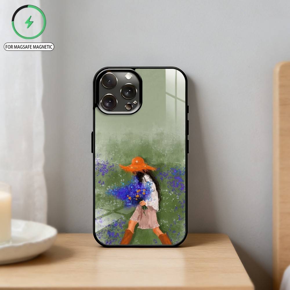 G-Girl Among Flowers   Phone Case For iPhone17,16,15,14,13,12,11 Plus,Pro Max Magnetic For Magsafe Wireless Charging