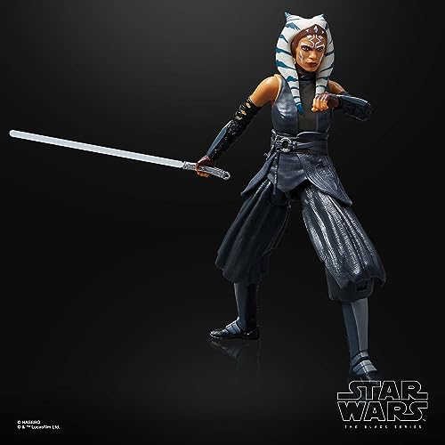Hasbro Star Wars Black Series Ahsoka Tano, Star Wars "Ahsoka" 6-inch (15 Cm) Action Figure, Ages 4 and Up, F7038, Authentic