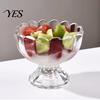Temperature Resistant Glass Dessert Bowl, Footed Ice Cream Cup, Small Vintage Cup Parfait for Sundae, Fruit, Pudding, Condiment, Snacks, Serving