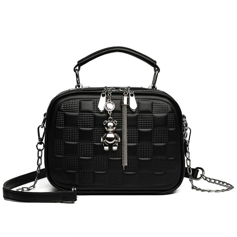 

Xiaoxiangfeng foreign style chain messenger bag чорний