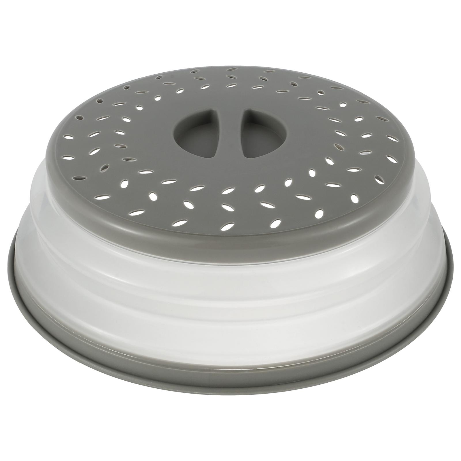 

Microwave Splatter Cover Multifunctional Foldable Splatter Cover Collapsible with Handle Cold Heat Resistant Kitchen Tools