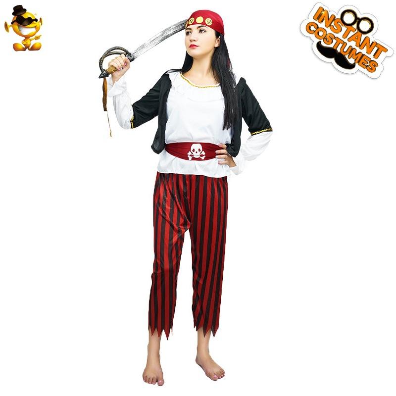 

Halloween adult female pirate party costume, female pirate cosplay stage costume One size fits all