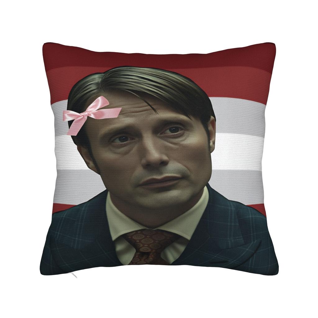 Mads Mikkelsen HHannibal Kissenbezug Mode Kissenhülle Für Wohnzimmer Sofa Bequeme Kissenbezüge Geschenk