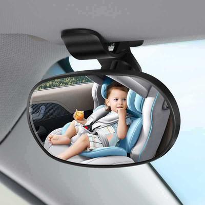 Car Mirror Interior Baby Mirrors 360 Degrees Rotatable Dashboard Windshield Sun Visor Plate Auxiliary Observe Mirror