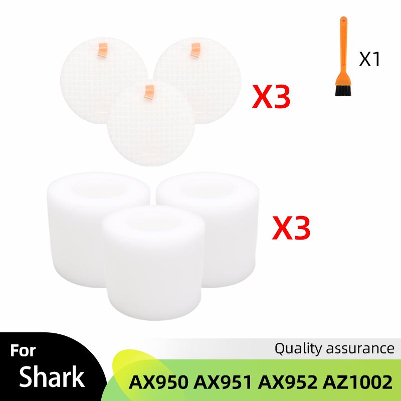

Replacement Parts Roller Brush foam and felt Filter For Shark AX950 AX951 AX952 AZ1002 Upright Vacuum Cleaner Accessories