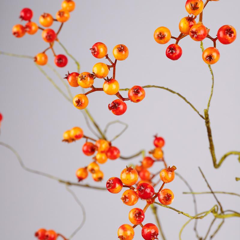 Simulation fruit 11 fork big branch fortune fruit, simulation berry rattan decorative fruit Chinese flower