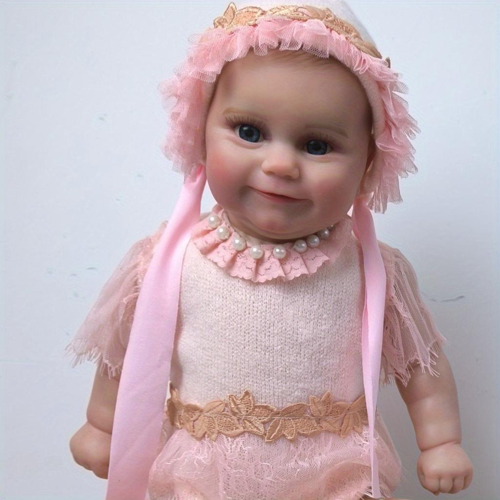 BZDOLL 50cm 20inch Soft Vinyl Reborn Baby Doll with 3D-Paint Skin and Blood Vessels Girl Art Toy Bebe Lifelike Handmade Toddler Birthday Gift