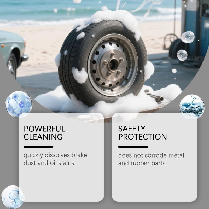 Car Brake Dust Cleaner for Wheel Rim Deep Clean Polish Protects Metal Surfaces Suitable for All Car Models