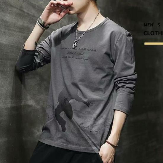 Men's Outdoor Wear-Resistant Long-Sleeve T-Shirt - Versatile Spring/Summer Thin Bottom Shirt