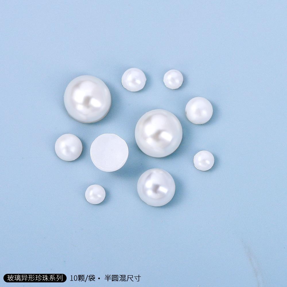 

Нейл-арт Перли Ювелірні вироби Скло Плоске дно Перли спеціальної форми П ятикутна З товстим квадратом Любов Декорації для нейл-арту Дрібнички