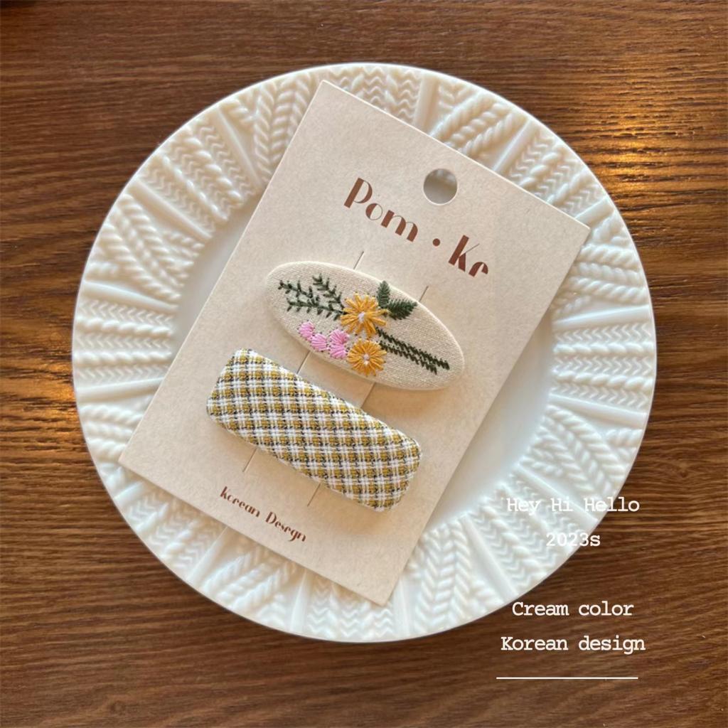 Autumn Cute Bowknot Hairpins Women Girls Kids Plaid Hair Clips Barrettes Accessories Hairclip Headdress Headwear Ornaments