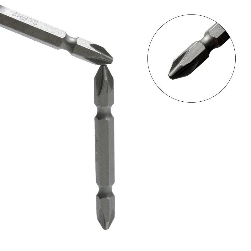 10-Piece 65mm Double-Ended PH2 Phillips Screwdriver Bits, S2 Material