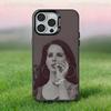 L-Lana Del Rey Singer Black Phone Case Compatible with iPhone 17 16 15 14 13 12 11, Pro, Max, Plus, E, Air, Mini
