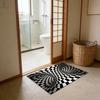 3D Optical Illusion Floor Mat Non-Slip Stable Design Water Absorbent Floor MatStunning Burrow Visual Effect Rug Living Room Bedroom Decor