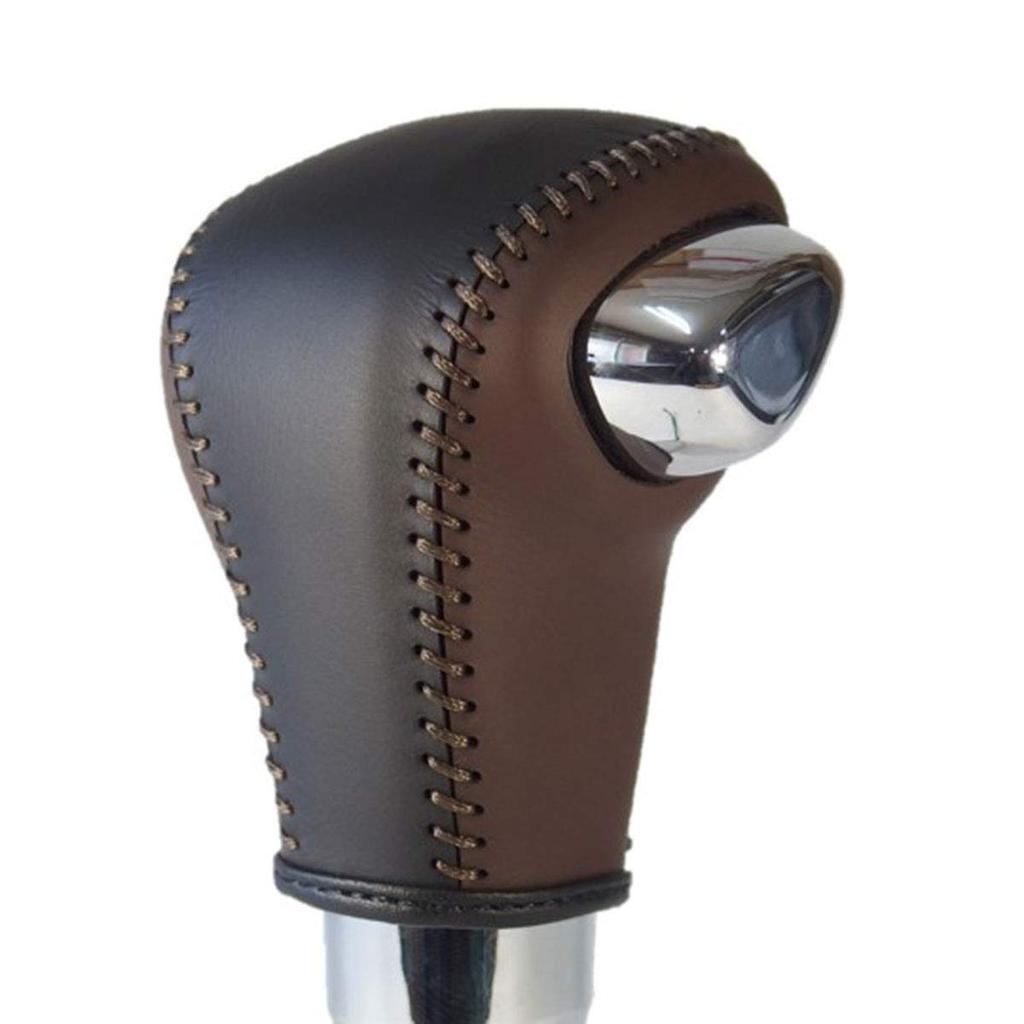 Tricolore Exchange DIY Shift Knob Leather Wrap Kit for Solio Bandit HV Spacia Custom HV Spacia Gear HV and XBEE HV Burnt Brown Leather and x Black